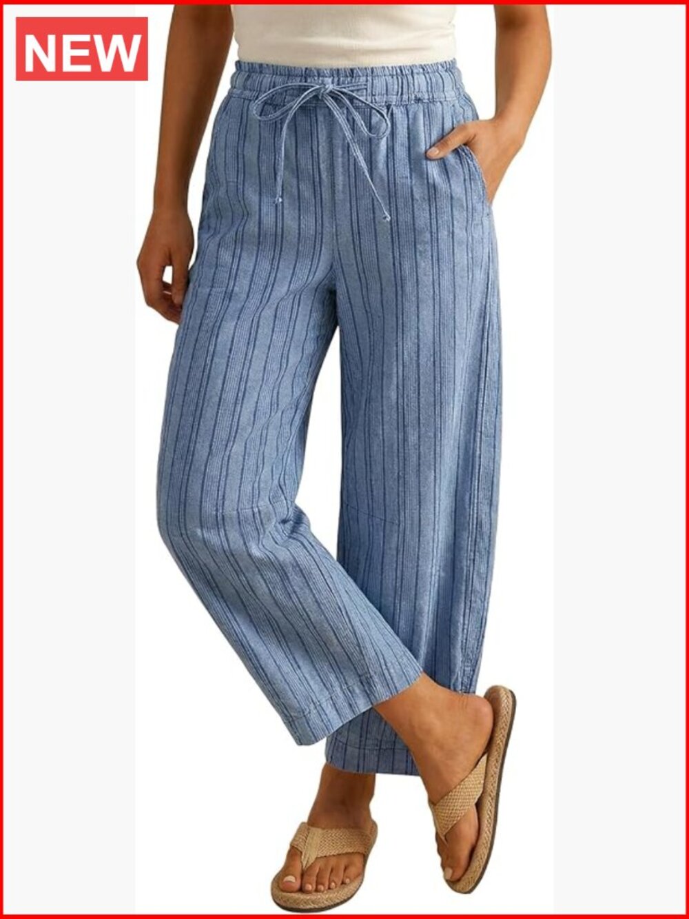 High Rise Wide Leg Pull On Barrel Jeans Stretch Denim Cropped